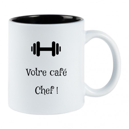 Mug blanc et noir personnalisé