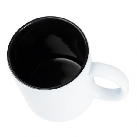 Mug blanc et noir personnalisable