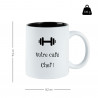 Gravure laser sur mug blanc et noir