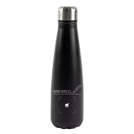 Bouteille noire personnalisé
