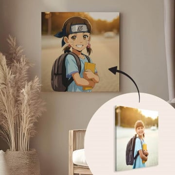 Tableau personnalisé style Ninja Japonais | Votre photo en ninja