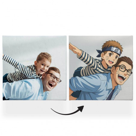 Tableau unique avec effet Manga Ninja