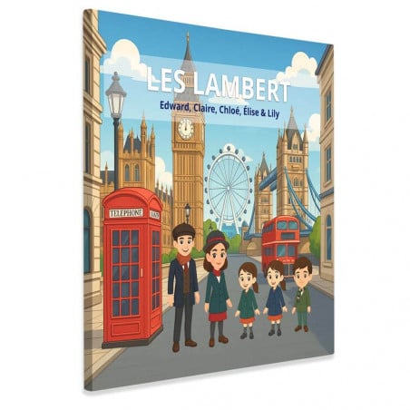 affiche Londres personnalisable