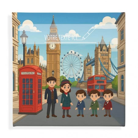 Toile Londres personnalisable
