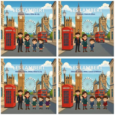 Famille à Londres personnalisé