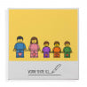 Affiche famille en brique personnalisé avec votre famille
