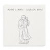 Tableau personnalisé couple minimaliste