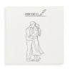 Toile couple dessin un trait personnalisable