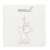 Tableau personnalisable couple dessin au trait avec coeur