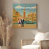 Toile couple à Venise personnalisé