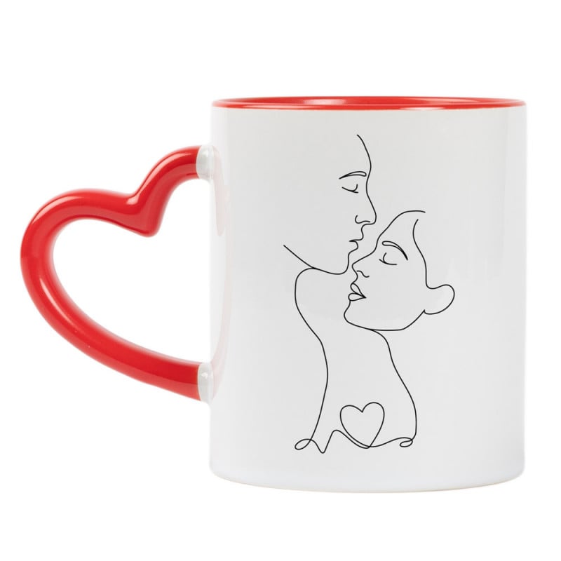Mug personnalisé amour minimaliste