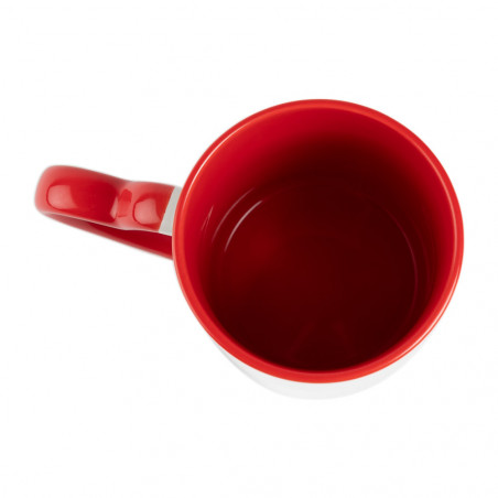 Mug coeur rouge personnalisé