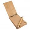 Bloc notes bambou et stylo