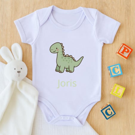 Body bébé dinosaure personnalisé