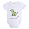 Body court bébé dinosaure personnalisé