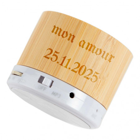 Enceinte ronde sans fil personnalisable