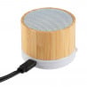 Enceinte bluetooth bambou