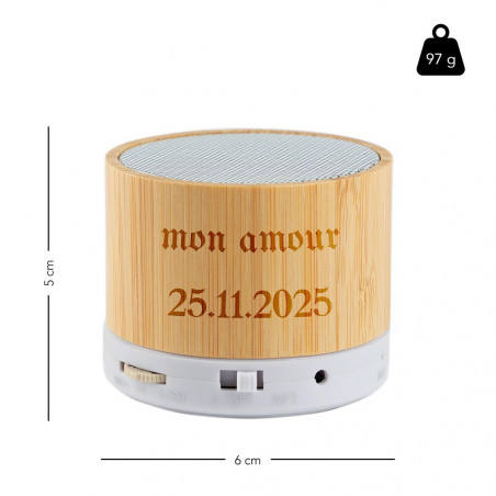 Gravure personnalisée sur enceinte bluetooth