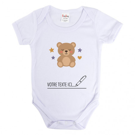 Body naissance personnalisé avec ourson