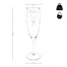 Flûte à champagne mariage personnalisé