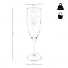 2  flûtes à champagne mains entrelacées gravées