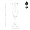 Paire de flûtes à champagne couple minimaliste gravées