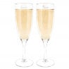 Duo de flûtes à champagne couple minimaliste personnalisées