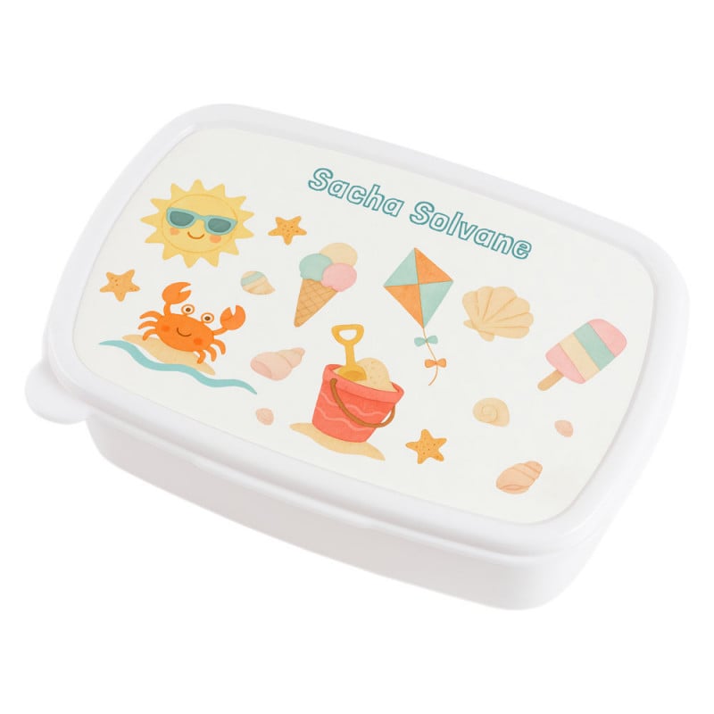 Boite repas blanche été