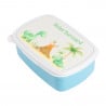 Lunch box bleue dinosaure personnalisé prénom