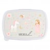 Boîte repas rose licorne personnalisée prénom