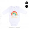 Body long bébé 9-12 mois Arc-en-ciel