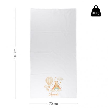 Taille de la serviette de bain bébé