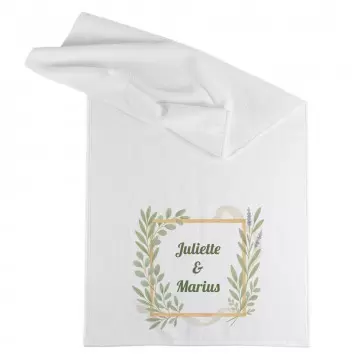 Serviette mariage/couple personnalisée | élégante & ultra absorbante