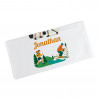 Serviette blanche sport personnalisée prénom