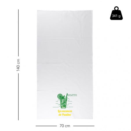 Taille de la serviette bain Mojito