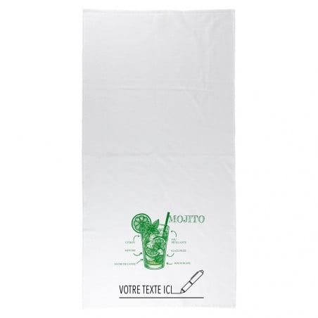 Serviette bain Mojito à personnaliser avec texte