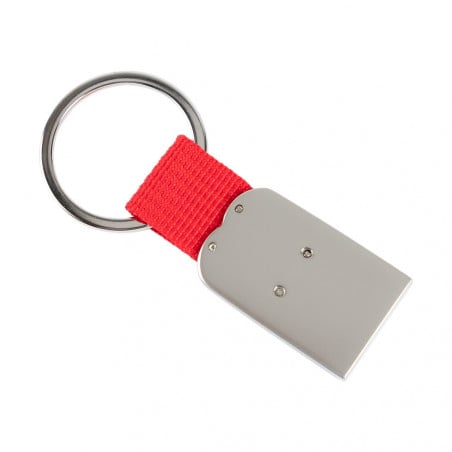 Verso du porte clé gravé cœur rouge