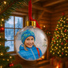 Boule de noël imprimée avec photo