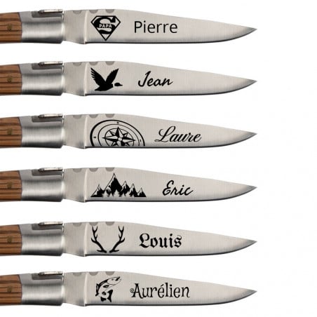 Coffret couteau sommelier gravé