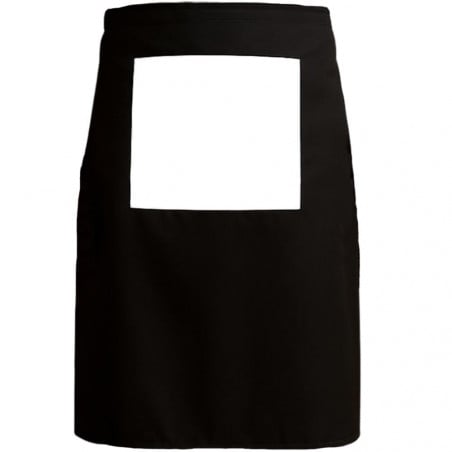 Tablier de Ceinture Cuisine Noir à personnaliser