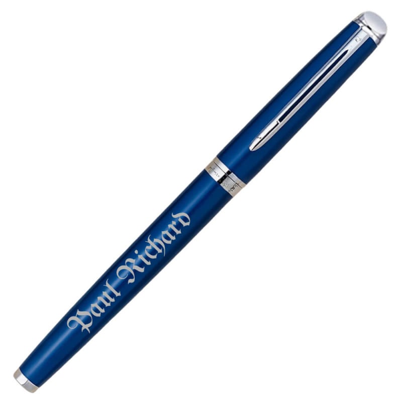 Stylo Waterman Hémisphère bleu CT roller personnalisé