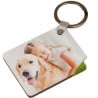Porte-clé Photo Rectangulaire Bois
