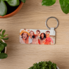 Porte-clé Rectangle Long Bois personnalisé