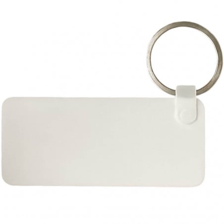 Porte-clé Photo Rectangle Long Bois à personnaliser