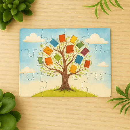 Puzzle enfant 12 pièces rectangle personnalisé
