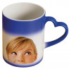 Mug Photo Coeur Magique Bleu personnalisé