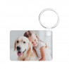 Porte clefs rectangle bois imprimé avec photo