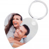 Porte-clé Photo Coeur Bois personnalisé