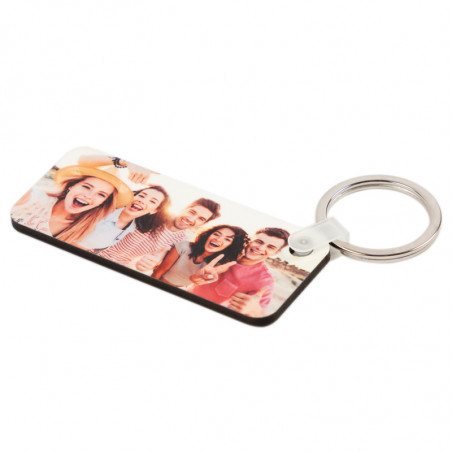Porte clef rectangle long avec photo imprimée