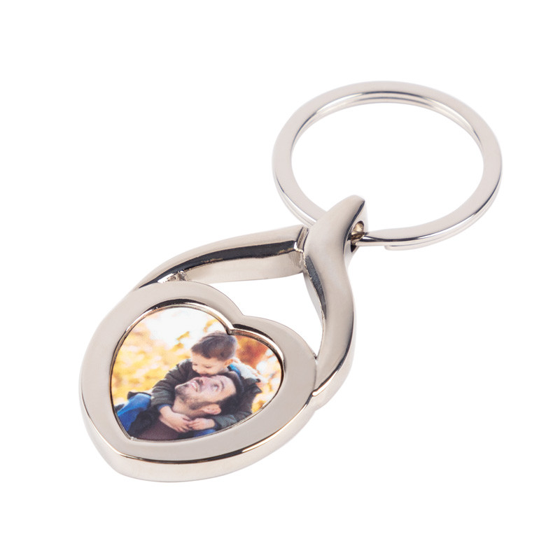 Porte-clé métal photo so love personnalisé | Élégant et romantique